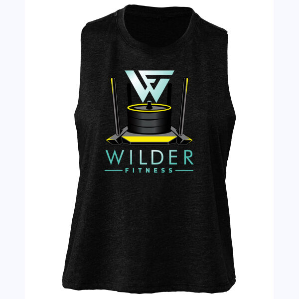 Wilder fitness - Women's Racerback Cropped Tank Thumbnail