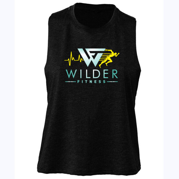 Wilder fitness - Women's Racerback Cropped Tank Thumbnail