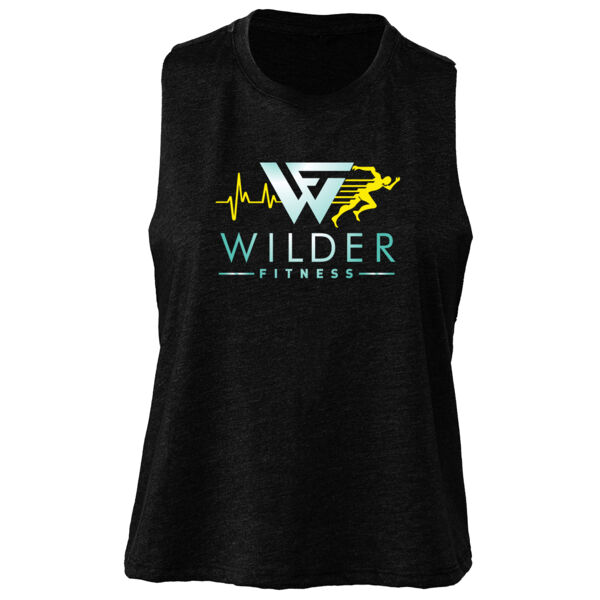 Wilder fitness - Women's Racerback Cropped Tank Thumbnail